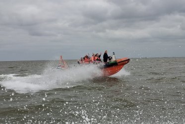 Het strand op Borkum - Strandkorf
